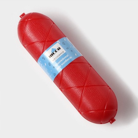 Ricco sausage container 25.8 × 7 × 7 cm, red color-1