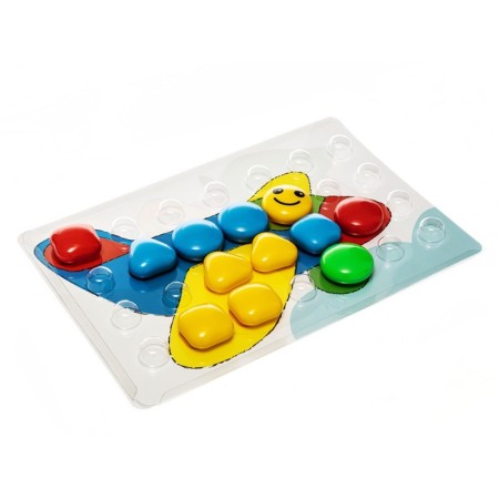 Mosaic for the smallest Baby Toys "Butterfly", 4 colors, 27 elements-7