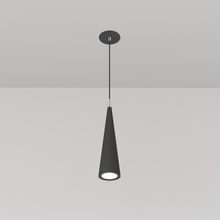 Suspended Technical P318PL-01B, 1xGU10, 40W, 8x8x32 cm, black color-2