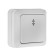 Universal Olympus switch, 10 A, 1 key, external, white