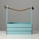 Wooden Kashpo 25.5 × 15 × 30 cm "Provence", pen Kanat, gray-blue