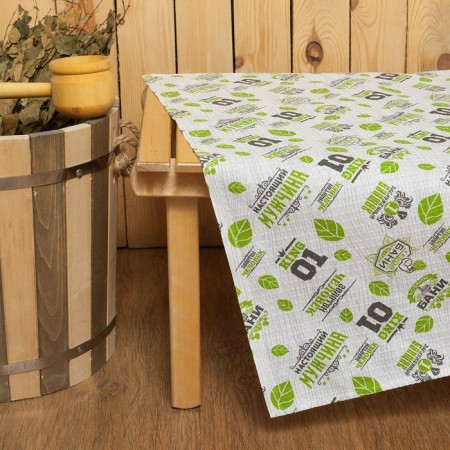 Bath sheet "Hero Bath" 150x180 cm, 100% HL, waffle leaf