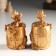 Polystone souvenir "Bronze Dragon in a barrel with coins" MIX 6.1x4.8x9 cm