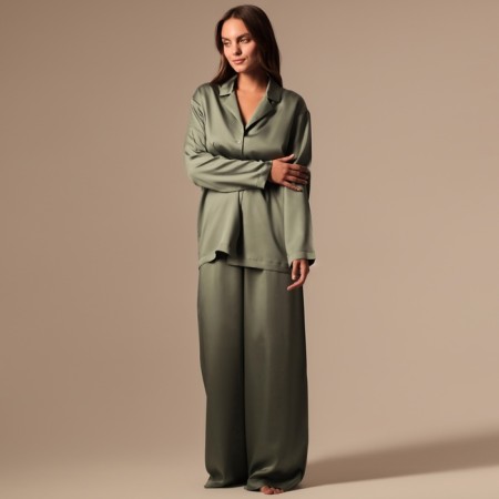 Home suit (shirt and trousers) SL Home p. M, green