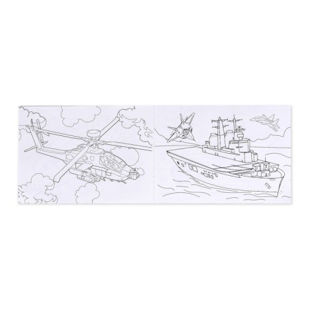 Coloring for boys "Military equipment", 16 pp., A4 format-2