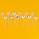 Halloween skewers, 12 pieces in a set, white color