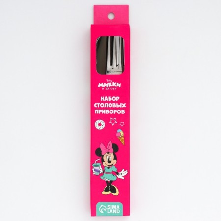 A set of children's cutlery "Unicorn", 2 items: fork and spoon, Minnie Mouse-3
