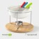Fondu Ceramic Bellatenero Fondu, 5 items: a bowl 350 ml, 4 skewers, white color