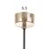 Lamp Bayerlux "Titan" 3W 4000k gold 5x5x150 cm.