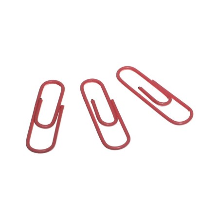 Office paper clips 28 mm, color, 100 pieces, Globus pink, Eurobox-5