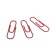 Office paper clips 28 mm, color, 100 pieces, Globus pink, Eurobox