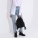 Women's backpack made of artificial leather with lightning, black color