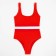 Separate Minaku women's swimsuit with a top color red, size 42