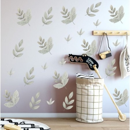Stick plastic interior color "light leaves" set 2 sheets 30x90 cm