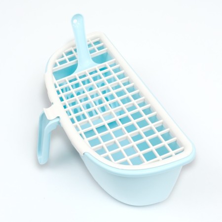 Domik toilet with a removable stand for a scoop, 50 x 40 x 41 cm, blue-11