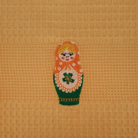 Kitchen waffle towel "Matryoshka", size 50x70 cm-1