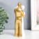 Polystone souvenir "Lovers - hugs" with a white -gold 15x4.5 cm