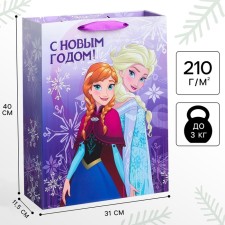 New Year. Gift package, 31x40x11 cm, packaging, cold heart