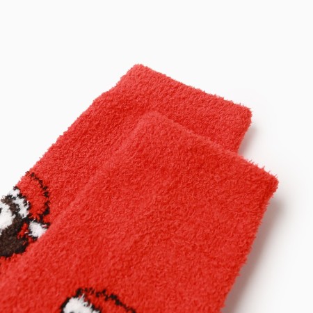 Women's socks, red/penguins, size 36-40-1