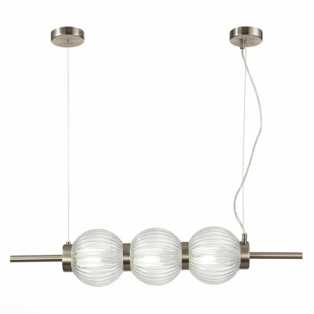 Suspension lamp ST LUCE. SL1155.113.03. Marena. 3x40 W, E14, 83x16.5 cm, Nickel color-3