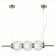 Suspension lamp ST LUCE. SL1155.113.03. Marena. 3x40 W, E14, 83x16.5 cm, Nickel color