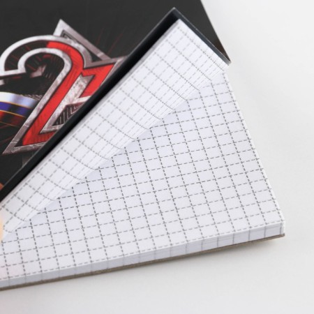 Notepad "February 23" on the crest, A6 40 sheets in the cage, soft cover, paper density 65 r-2