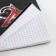 Notepad "February 23" on the crest, A6 40 sheets in the cage, soft cover, paper density 65 r