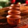 A set for the tea ceremony Ceramic "Hieroglyph", 5 items: kettle 200 ml, 4 Piala, 25 ml, brown color