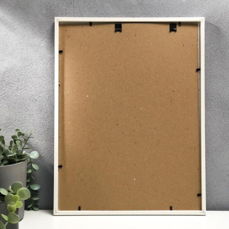 Photo frame 30x40 45-b (f) white (plastic screen)-2