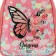 Children's backpack 20*9*22.5, lightning department, butterfly, pink