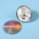 Pocket mirror "sunset", d = 7 cm, multi -colored
