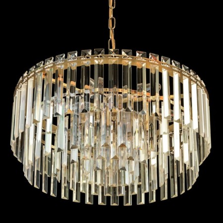 Suspended chandelier Citilux “Foundation” CL303193, 9X60W, E14, brown color-5