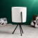 Kashpo "cylinder" white, on a black stand, 15x8x8cm
