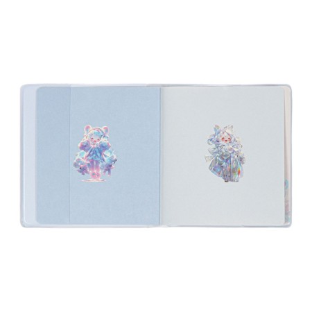 Notebook Gift Book 96l, line, color block, PVC 3D anime cover (9.5x10.5cm)-6