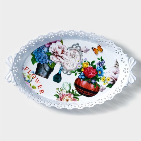 Oval shares "Pastoral", 36 × 22 × 5 cm, color mix-9