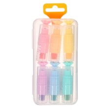 A set of markers of textbooks of 6 colors, in the plastic penal penettock 
