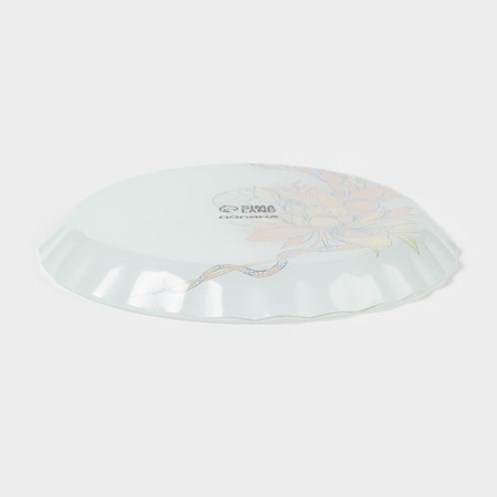 Soldier glass dish "New Year's snake", D = 19.3 cm-2