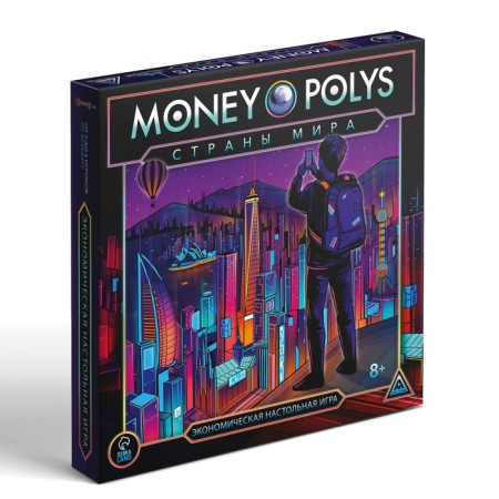 Economic board game "Money Polys. Countries of the world ", 8+-8