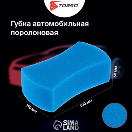 Car sponge Torso foam, mix 190x110x60 mm-2