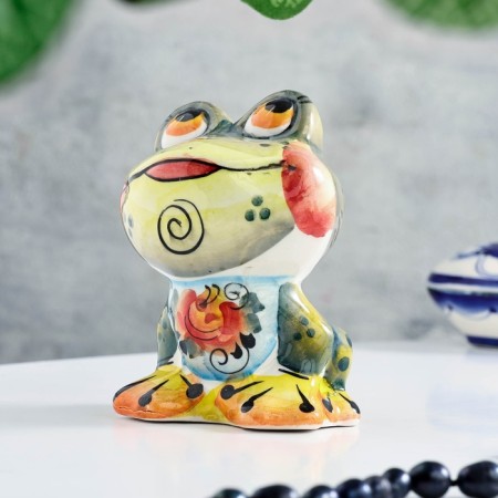 Сувенир "Квакушка", гжель, цвет-5