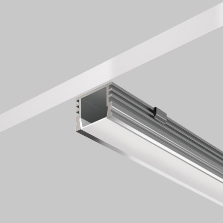 Aluminum profile LED Strip Alm005S-2M, 200x1.6x1.2 cm, silver color