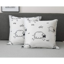 Dolly pillowcase, size 70x70 cm - 2 pcs, white color