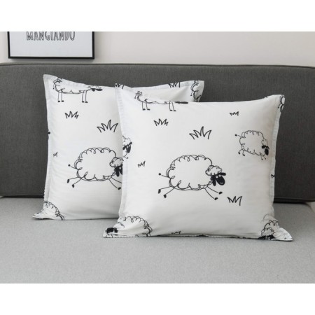 Dolly pillowcase, size 70x70 cm - 2 pcs, white color