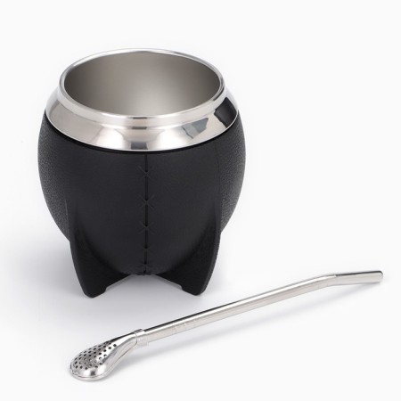 Kalabas for tea mats 250 ml and bombilli, cooking set, black-2