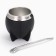 Kalabas for tea mats 250 ml and bombilli, cooking set, black