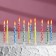 Candles for cake with stands, set 12 pcs, 6 cm