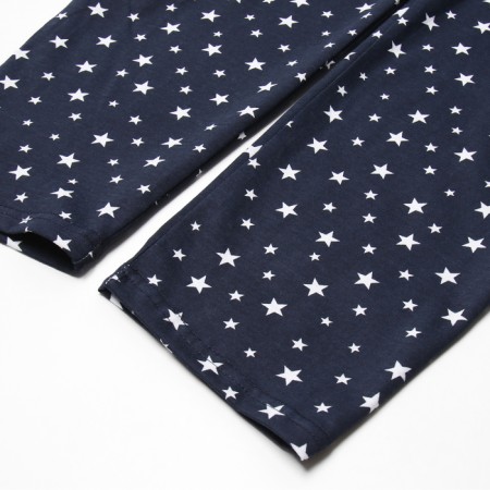Homemade female set (jumper and trousers), dark blue color, size 48-9