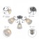 Nelma 3187-303 3he27 40W chandelier