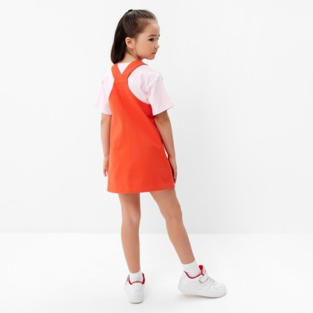 Sarafan jeans kaftan p. 34 (122-128), orange-2