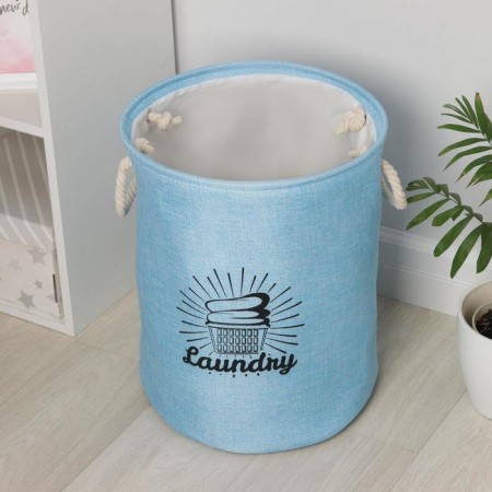 Win -linen textile basket "Cleanliness", 35 × 45 cm-1